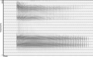 Spectrogramme de la voyelle [ɑ]