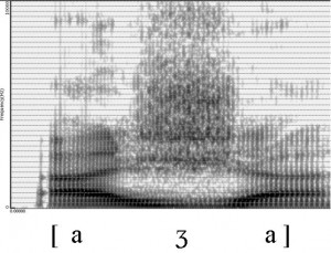 Spectrogramme de la consonne [ʒ]