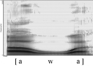 Spectrogramme de la glide [w]